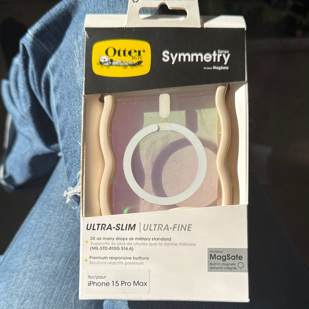 OtterBox Symmetry Series MagSafe Case for iPhone 15 Pro Max - Blush/Tan